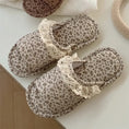 Home Style Vintage Floral One Word Four Seasons Universal Cotton Slippers Female Meifu Market