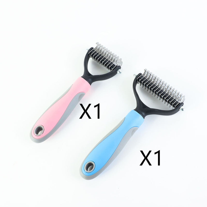 Stainless Double-sided Pet Brush Hair Removal Comb Grooming Dematting Dog Grooming Shedding Tools Meifu Market