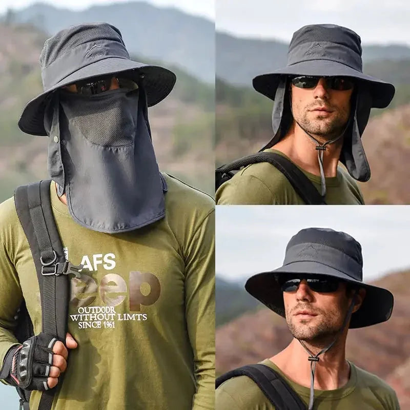 sun protection bucket hat | upf 50 fishing hat | adjustable chin strap | energy saving
