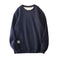 warm fleece pullover sweater | heavyweight fleece sweatshirt | solid color mens sweater | energy saving