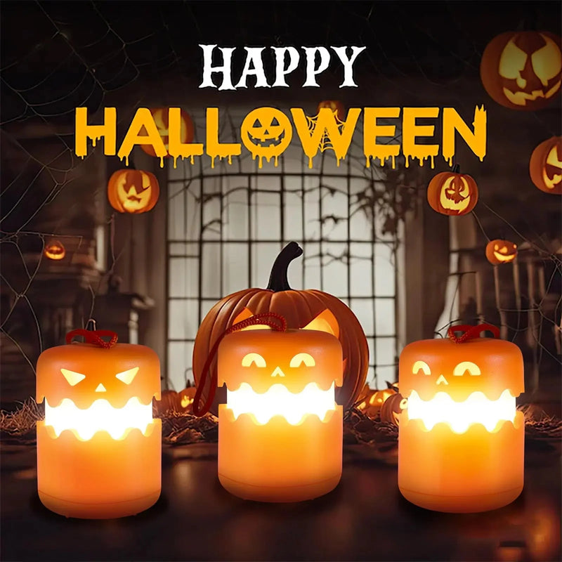 foldable pumpkin lamp | portable halloween night light | led pumpkin lantern | energy saving