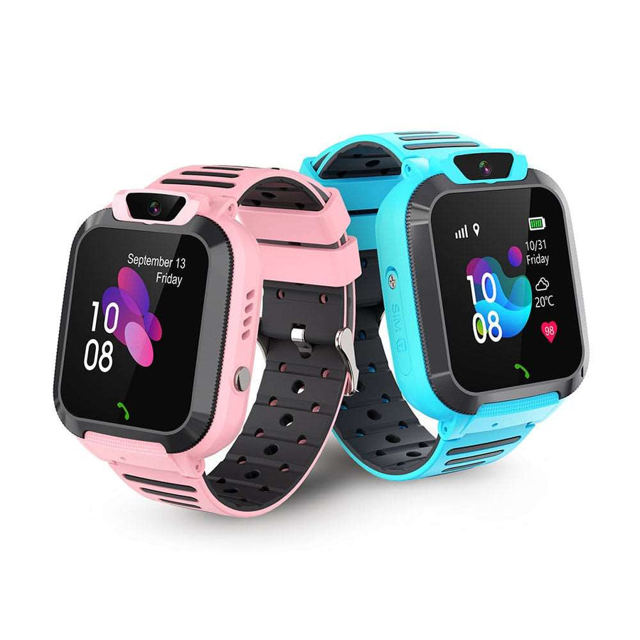 2G Kids Smart Watch SOS Call LBS Tracker Location Sim Card Kid Watch Camera Voice Chat IP68 Waterproof Smartwatch For Children - Meifu Market