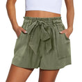 elastic waist shorts for women | drawstring casual shorts | summer solid color shorts | ultrasonic cleaning