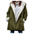 Winter Button Coat Fashion Warm Hooded Jacket With Pockets Women's Clothing Meifu Market