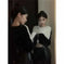 mink fur blend sweater | v-neck short sleeve top | soft acrylic knitwear | ultrasonic cleaning