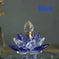 rainbow crystal perfume bottle | colorful lotus oil diffuser | handcrafted glass perfume bottle | ultrasonic cleaning