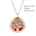 stainless steel pendant necklace | tree of life diffuser necklace | essential oil jewelry for women | ultrasonic cleaning