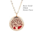 stainless steel pendant necklace | tree of life diffuser necklace | essential oil jewelry for women | energy saving