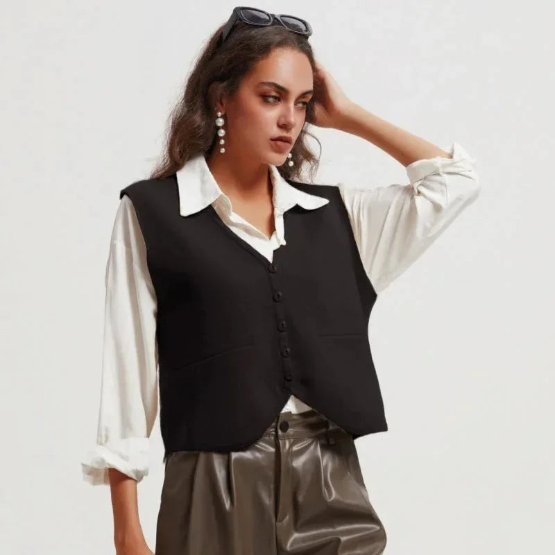 wool blend cardigan | cropped knit sweater | vintage button front | energy saving