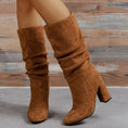 New European And American High Heel Slip-on Fashion Women's Boots Meifu Market