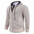 fleece-lined knitwear | lightweight mens sweater | cold weather hoodie | energy saving