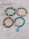 elastic bangle bracelet set | wooden beads jewelry | adjustable tree of life bracelet | ultrasonic cleaning