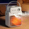1200W 2-in-1 Space Heater with Humidifier | PTC Ceramic Heater - view 9 (color: white | pattern: check | season: winter)