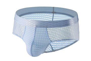 Men's Large Mesh Low Waist Wide Belt Briefs Meifu Market
