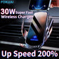 30W Car Wireless Charger Automatic Magnetic Chargers Mount Phone Holder Air Vent for iPhone 14 13 12 11 8 Samsung Fast Charging - Meifu Market