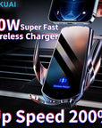 30W Car Wireless Charger Automatic Magnetic Chargers Mount Phone Holder Air Vent for iPhone 14 13 12 11 8 Samsung Fast Charging - Meifu Market