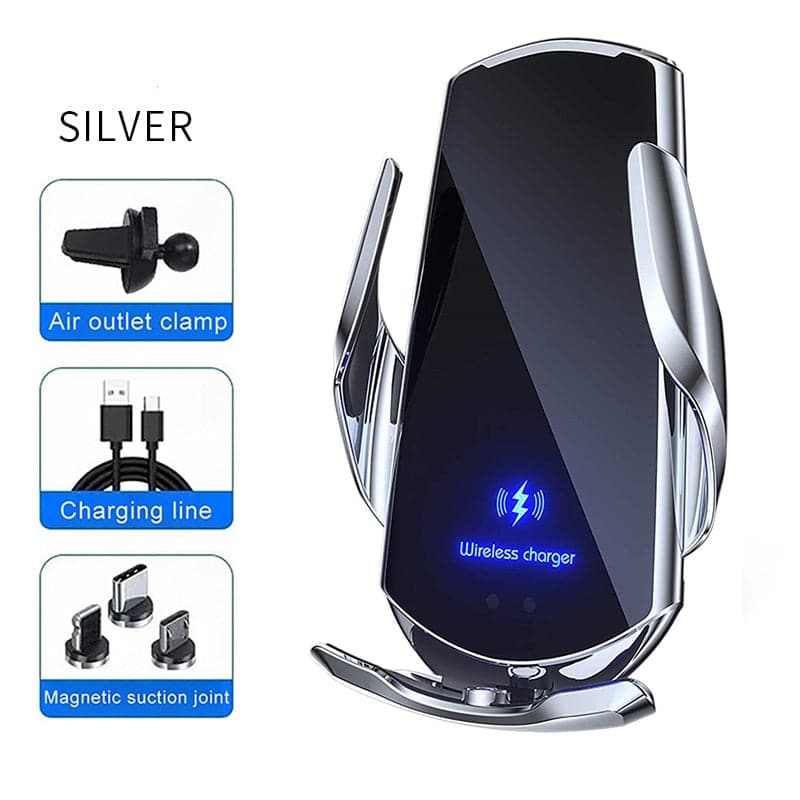 30W Car Wireless Charger Automatic Magnetic Chargers Mount Phone Holder Air Vent for iPhone 14 13 12 11 8 Samsung Fast Charging - Meifu Market