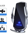 30W Car Wireless Charger Automatic Magnetic Chargers Mount Phone Holder Air Vent for iPhone 14 13 12 11 8 Samsung Fast Charging - Meifu Market