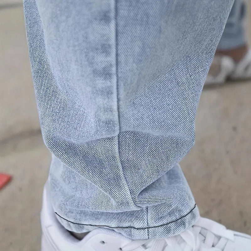 stretch slim fit jeans | lightweight denim pants | tapered leg jeans | ultrasonic cleaning