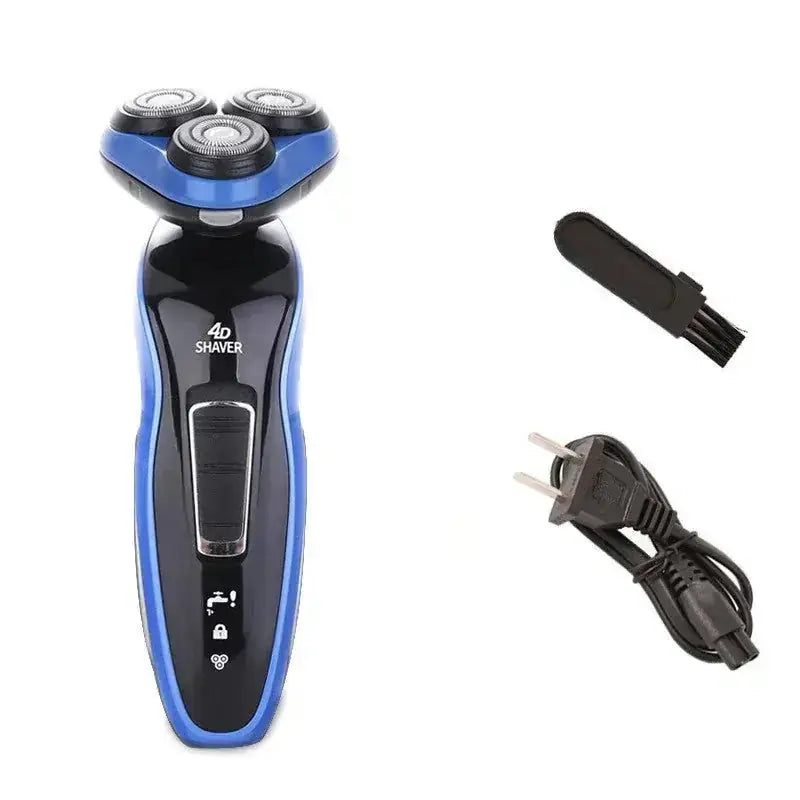 triple blade razor for men | rechargeable beard trimmer | cordless hair clipper | ultrasonic cleaning