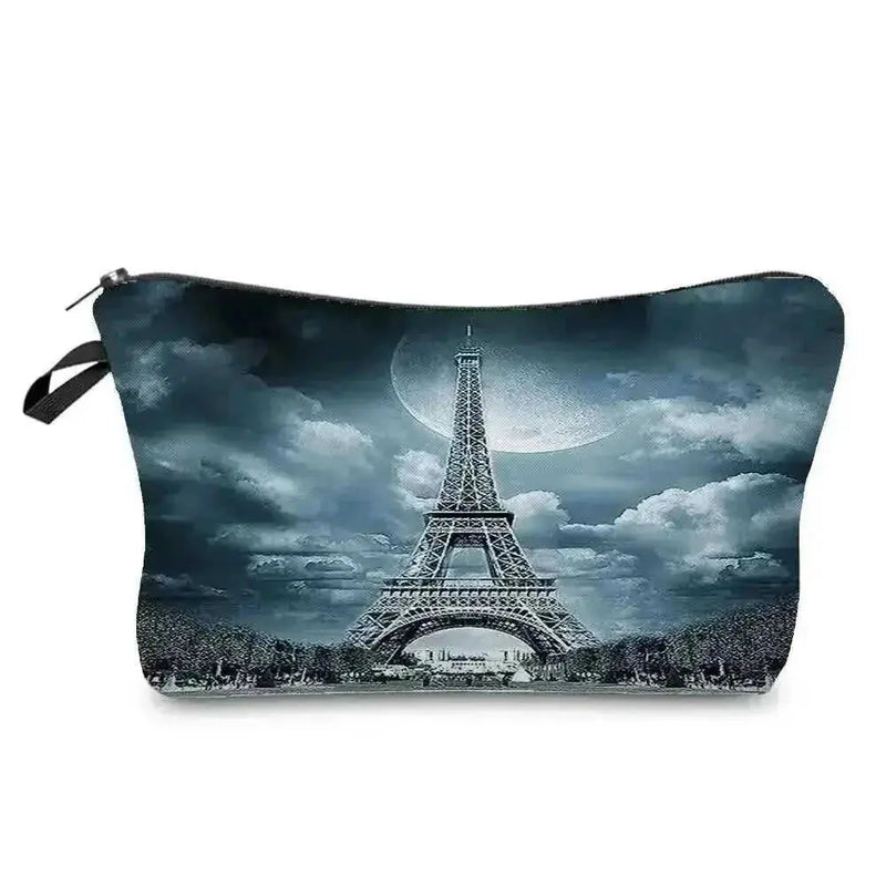 waterproof cosmetic bag | 8x5 inch makeup pouch | polyester fabric construction | energy saving