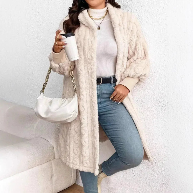 plus-size wool coat women | heavyweight fleece lined coat | oversized winter coat for women | ultrasonic cleaning