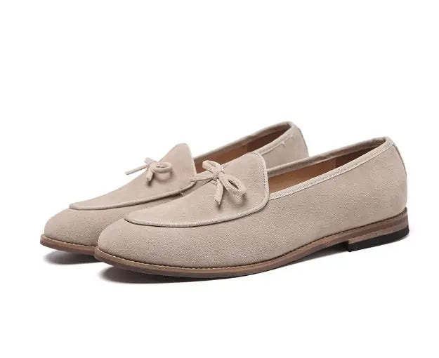 Genuine Leather Suede Slip-on Loafers Meifu Market