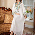 long sleeve kaftan dress | lightweight cotton maxi dress | modest evening gown | ultrasonic cleaning