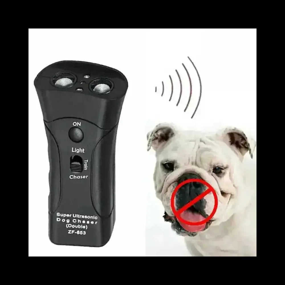 3-in-1 Anti Barking Dog Training Device Ultrasonic Dog Training Repeller LED Flashlight Meifu Market