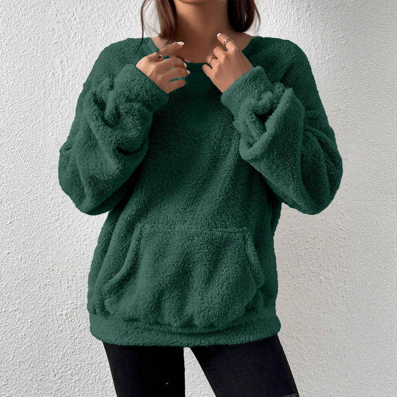 Women's Casual Fashion Solid Color Long-sleeved Sweater Meifu Market