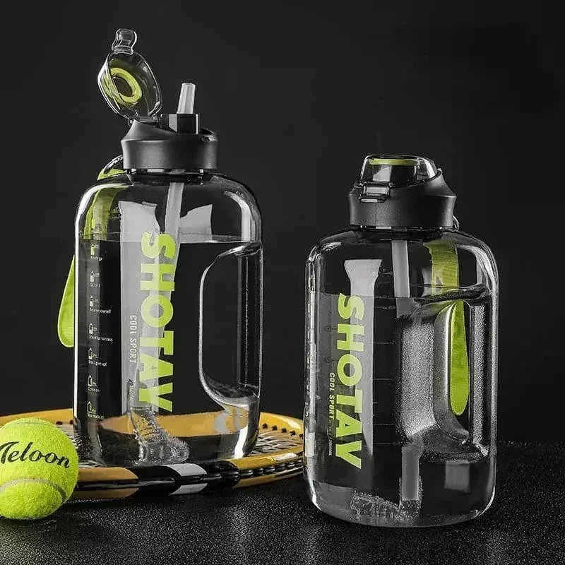 large capacity sports water bottle | portable gym hydration cup | leak-proof travel tumbler | ultrasonic cleaning