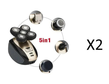 5 In 1 Multifunctional Electric Shaver 5 Blade Razor For Men Shaved Head Rechargeable Shaving Machine Beard Nose Hair Trimmer meifu market