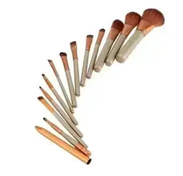 professional makeup brush set | stainless steel brush handles | vegan synthetic bristles | ultrasonic cleaning
