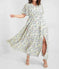 bohemian floral dress | tight waist dress | european style dress | ultrasonic cleaning