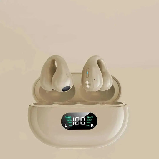 Bone Conduction Headphones TWS Earbuds Ear Clip Bluetooth 5.3 Touch Wireless Earphone In-Ear Bass HIFI Sports Headset - Meifu Market