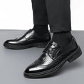 Hollow Leather Shoes Men's Business Formal Wear Casual Meifu Market