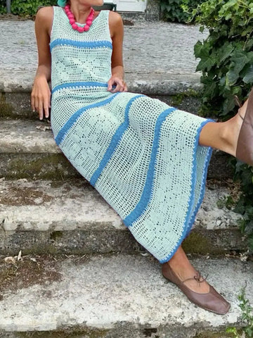 knitted sweater vest | contrast color dress | lightweight knitted fabric | ultrasonic cleaning