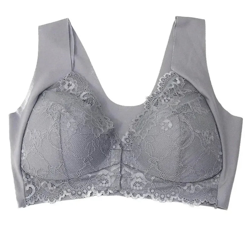 Women's Seamless Bra & Underwear Set - Gathering Fixed Cup No-Show Meifu Market