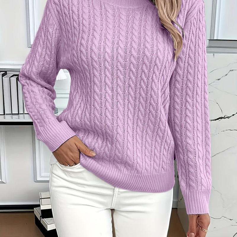Versatile Fashion Classic Twist Round Neck Sweater Meifu Market