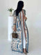 plus-size abaya robe | long cardigan coat | breathable cotton fabric | ultrasonic cleaning