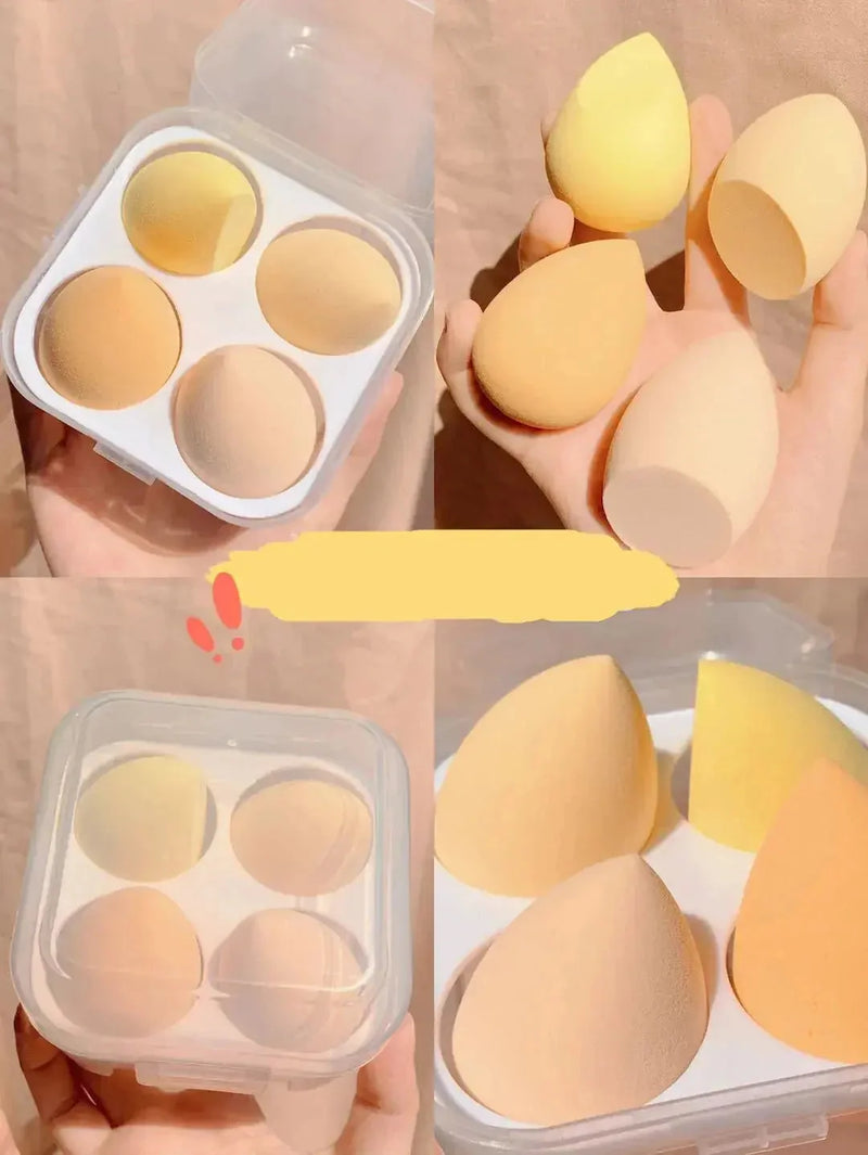 makeup sponge organizer | reusable silicone egg case | waterproof cosmetic storage | ultrasonic cleaning