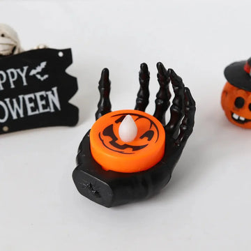 led palm candle light | halloween night light decor | battery-operated led lamp | ultrasonic cleaning