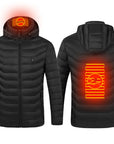 New Heated Jacket Coat USB Electric Jacket Cotton Coat Heater Thermal Clothing Heating Vest Men's Clothes Winter Meifu Market