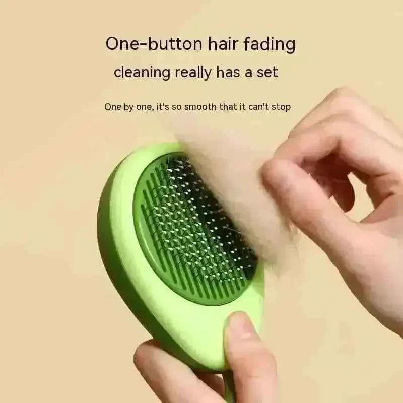 Avocado Shaped Pet Grooming Brush - Cat Dog Hair Remover & Massage Tool - Meifu Market