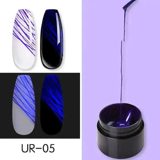 glow in the dark nail polish | uv gel nail kit | 10ml long-lasting formula | energy saving