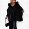 Ins Plush Hooded Cardigan Fashion Warm Pockets Zip-up Knitted Jacket Casual Outerwear Batwing Sleeve Sweater Women's Cloth...