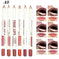 6PCS/Set Fashion Women's Long-Lasting Waterproof Lipstick Liner set - side view (pattern: check | style: modern)