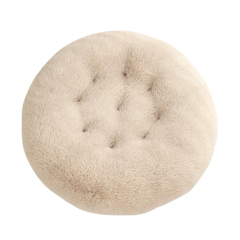 Round Pet Mat Dog Bed Plush Warm Sleep Dog Bed Cathouse Doghouse Meifu Market
