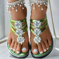 Floral Pattern Flip-Flops Comfortable Casual Summer Beach Slippers - Anklet Not Included Meifu Market