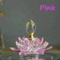rainbow crystal perfume bottle | colorful lotus oil diffuser | handcrafted glass perfume bottle | ultrasonic cleaning
